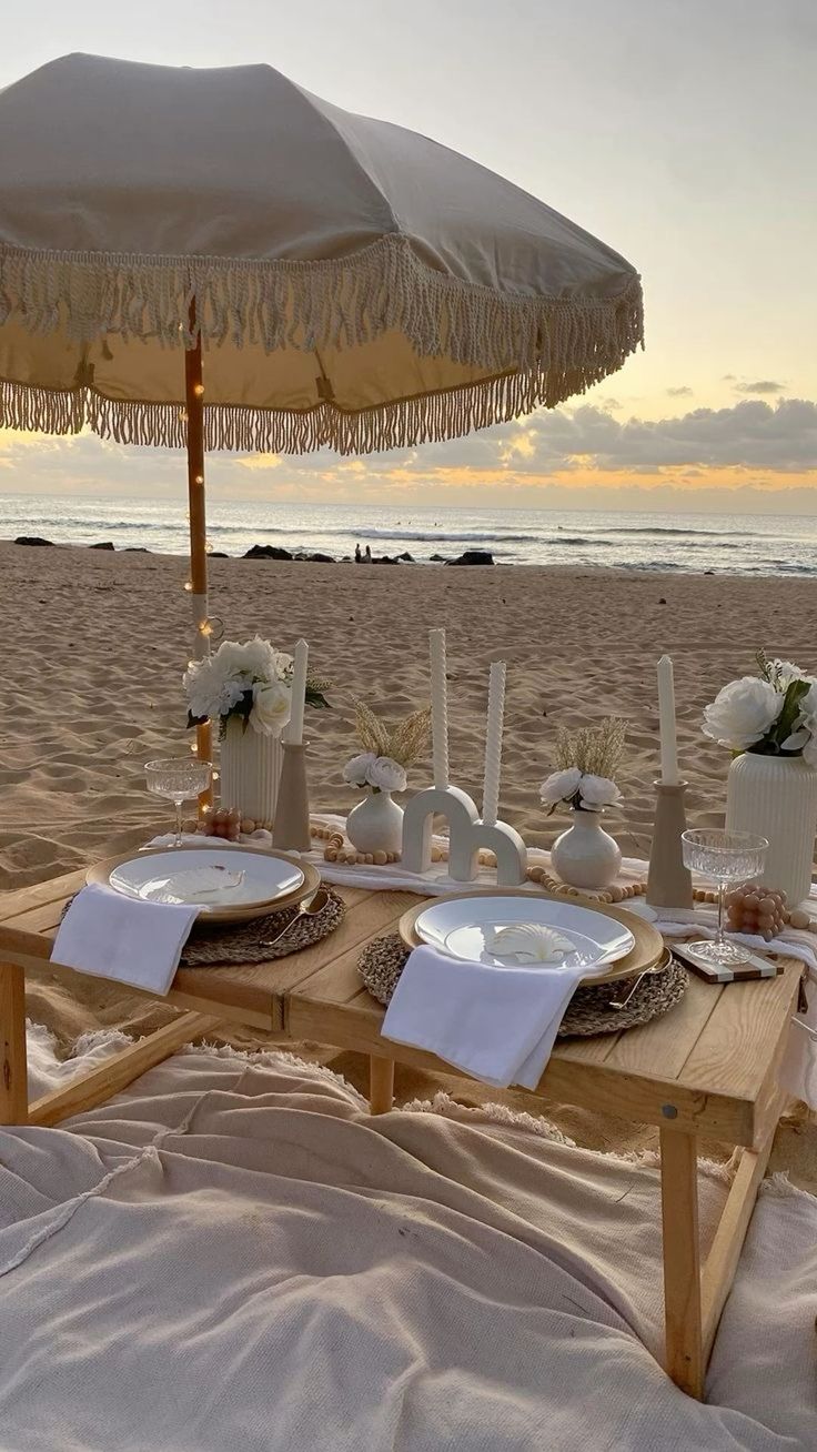 Beach Picnic Setup